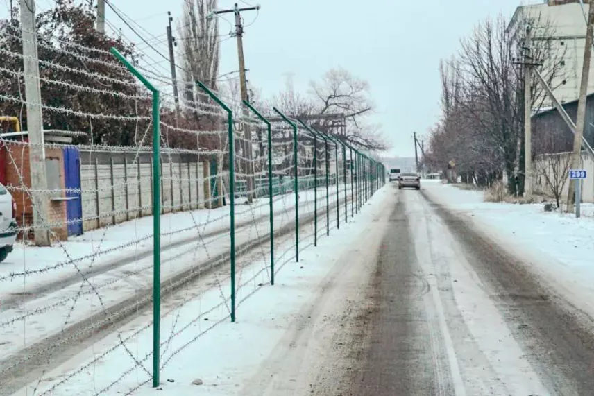 Drut kolczasty w Melovoye