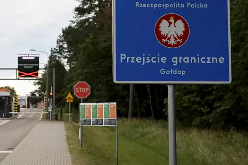 Razor wire fence in Kaliningrad