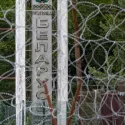 Poland installs barbed wire